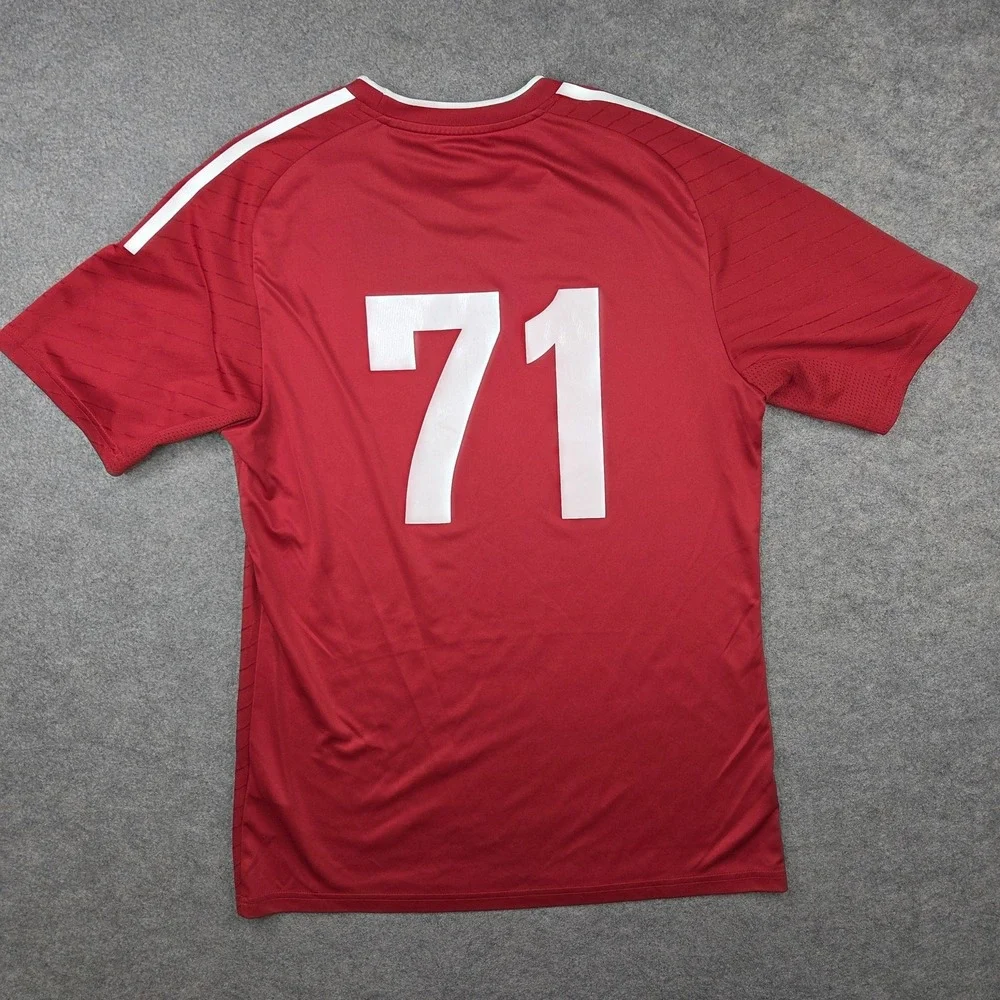 Chicago Edge Jersey Boys Medium Red Soccer Football Adidas AEROREADY 71 Slim Fit